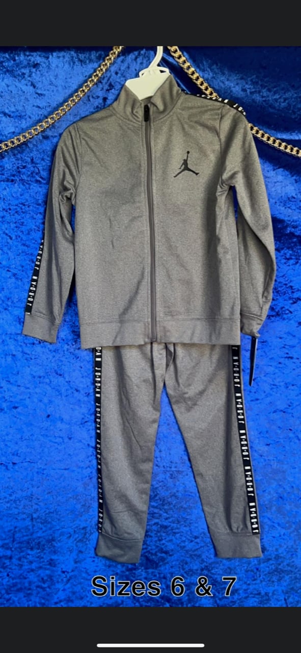 Image of JORDAN Jumpman Gray/Black 2 piece Set