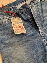 Image 4 of LEVI'S VINTAGE CLOTHING (LVC) DISTRESSED 1967 505-0217 BIG-E JEANS (NEW)