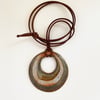 Stoneware Circle Necklace