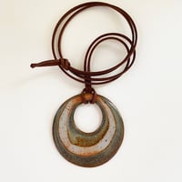 Image 1 of Stoneware Circle Necklace