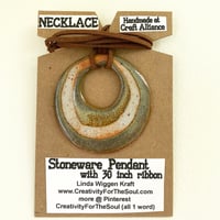 Image 4 of Stoneware Circle Necklace