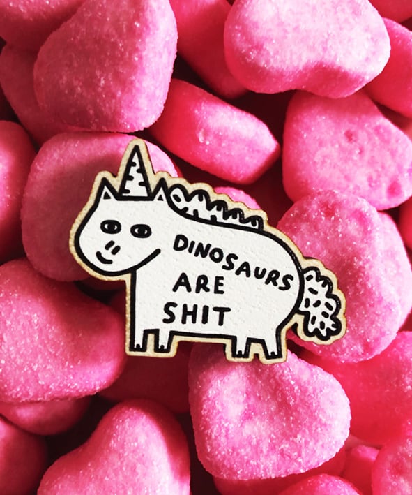 Image of Dinosaurs Eco Wooden Pin