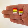 Rainbow Earrings - Rectangle