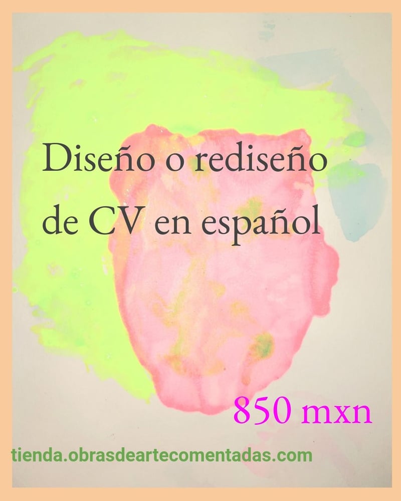 Image of Diseño o rediseño de CV