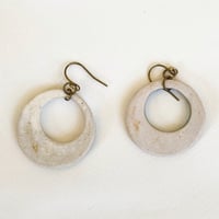 Image 4 of Hoop Earrings - Porcelain Turquoise