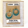 Hoop Earrings - Porcelain Turquoise