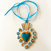 Porcelain Sacred Heart Necklace / Pendant / Wall Art