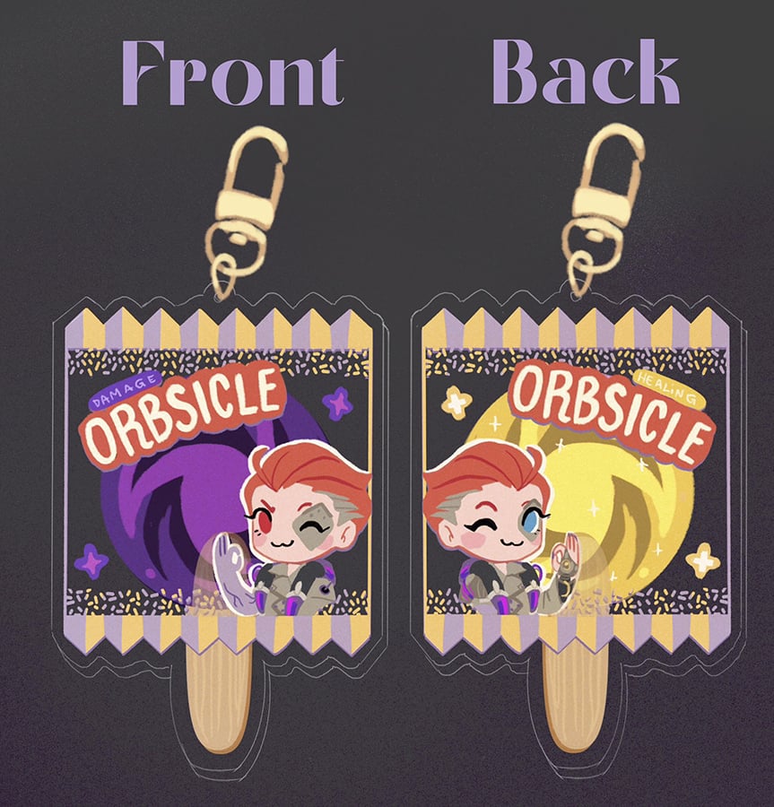 Image of Double-sided Orbsicle acrylic charm