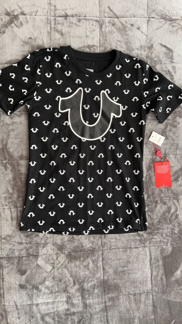 Image of True Religion Horseshoe Black Tee