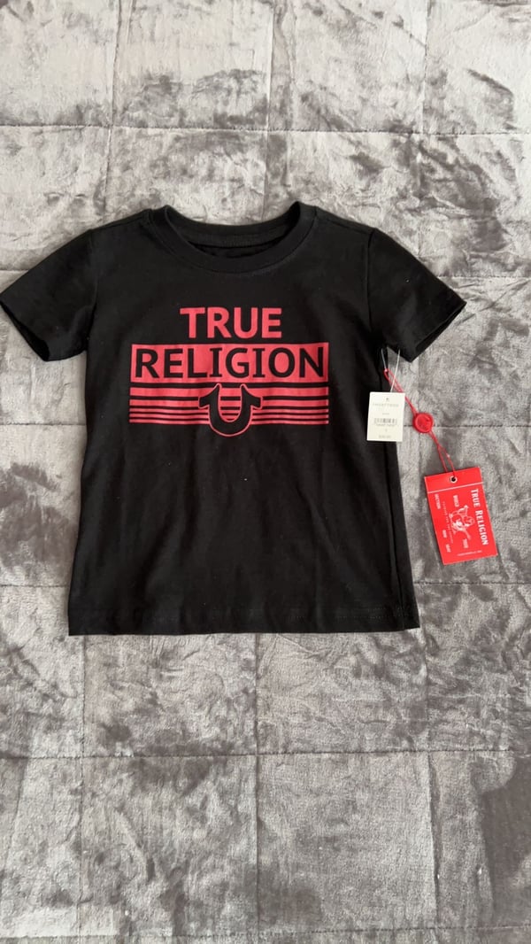 Image of True Religion Black/Red Tee