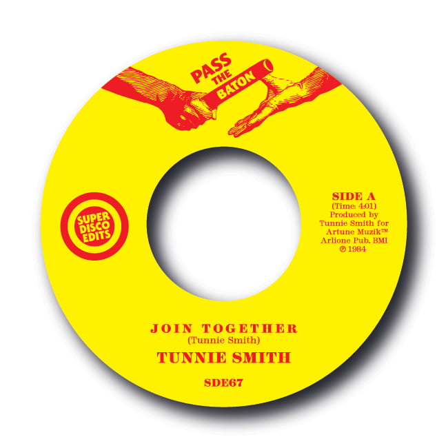 Tunnie Smith "Join Together/U And Me Together" Pass the Baton 45rpm 