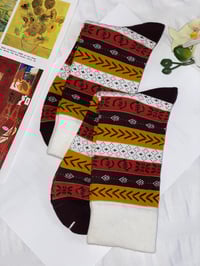 Image 2 of Brown Afro Pop Socks