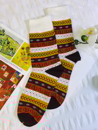 Image 1 of Brown Afro Pop Socks