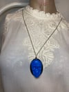 Blue Skull Protection Gris Gris Necklace by Ugly Shyla 