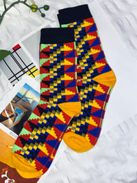 Black Afro Pop Socks