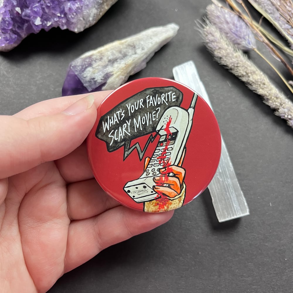Witch & Horror Button Magnets