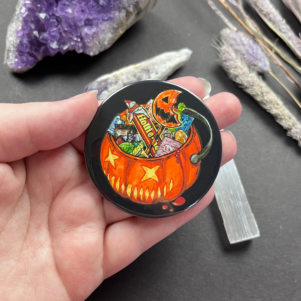 Witch & Horror Button Magnets