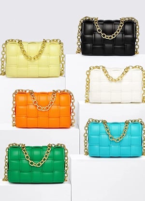 Image of Woven Handbag 