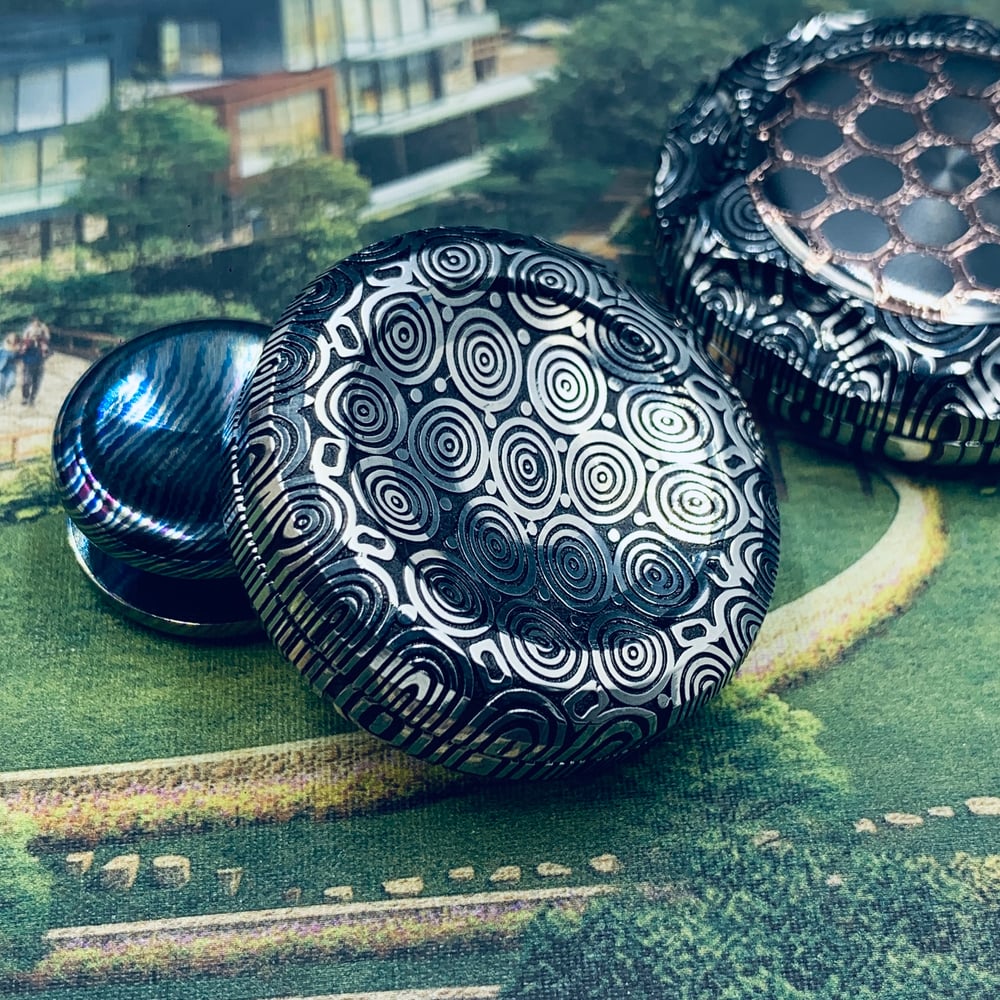 The Last Preorder Damasteel Ulte Haptic Coin in Etched Finish