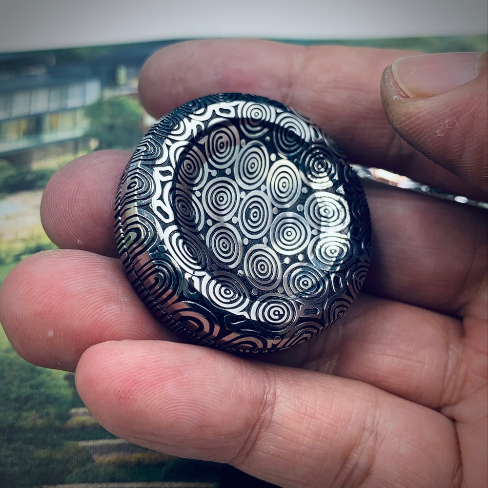 The Last Preorder Damasteel Ulte Haptic Coin in Etched Finish
