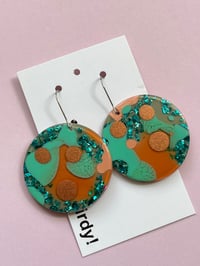Image 1 of Amelia Disc Aqua & Peach 