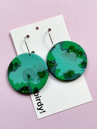 Image 1 of Cate Disc Matte Green & Turquoise 