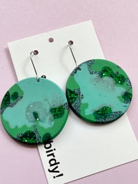 Image 2 of Cate Disc Matte Green & Turquoise 