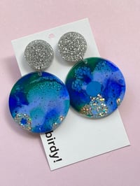 Belle Double Disc Blue & Silver 