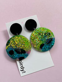 Image 1 of  Belle double disc Lime & Blue
