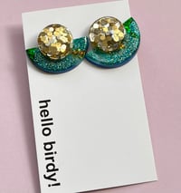 Image 2 of Audrey Stud Gold & Greens