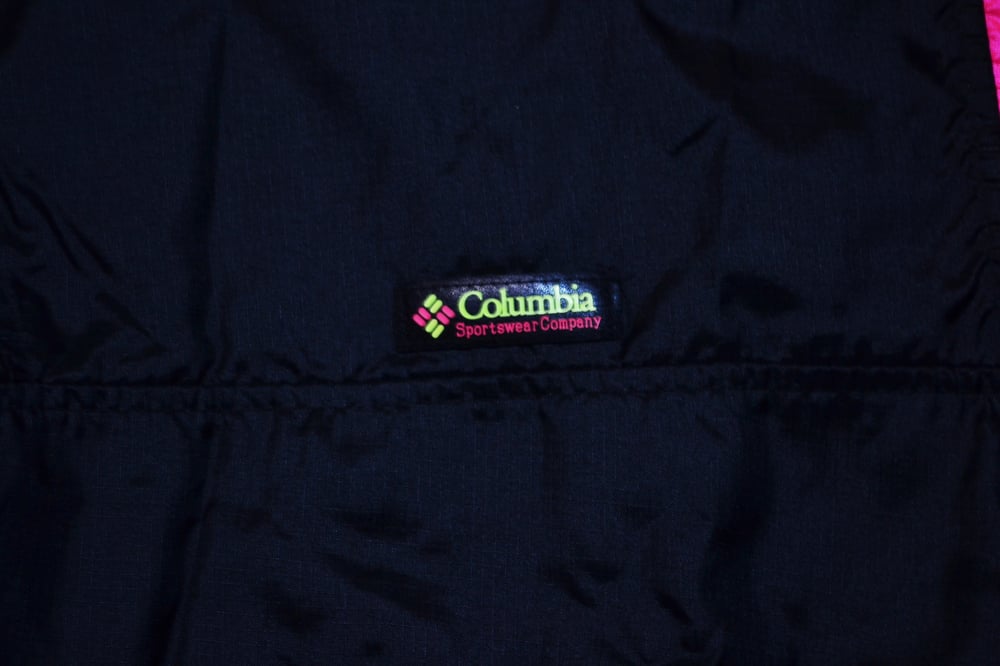 Image of Vintage 1990's Columbia Sportswear Neon Windbreaker Jacket Sz.XL