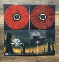 Image 2 of REZN - Chaotic Divine. 2LP. Transparent red, white and black marbled.