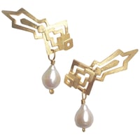 Image 2 of AZTECAH Earring Grande - Drop Pearls