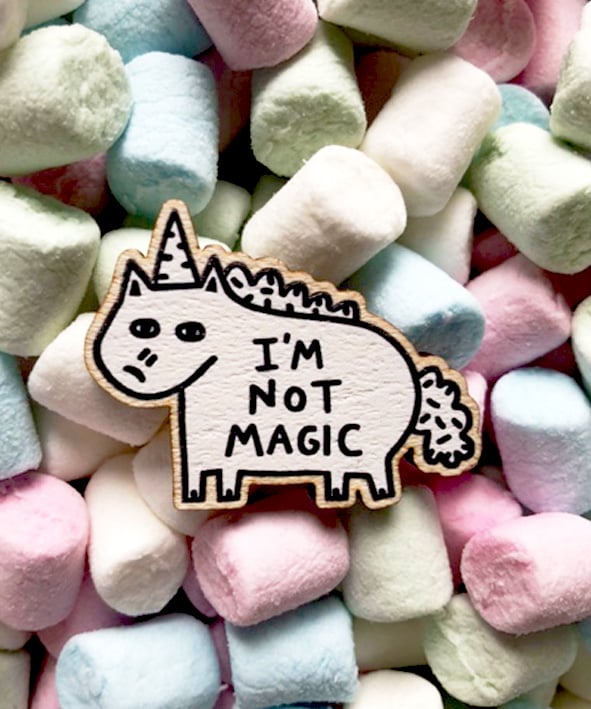 Image of Not Magic Eco Wooden Pin 
