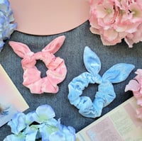Image 1 of Pink/Blue Scrunchies