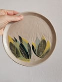 Set 3 platos con hojas