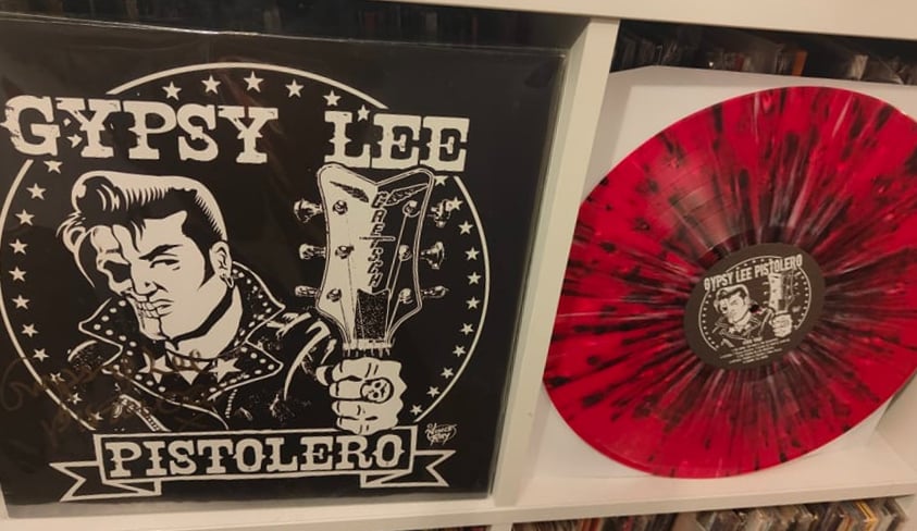 GYPSY LEE PISTOLERO (Rare Solo album) Red Splatter vinyl 12"