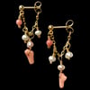 CHAÎNE CORAL and PEARL Earring