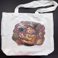 Image 2 of Librarian Witch Tote Bag