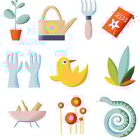 Image 2 of Klappkarte "Ab in den Garten"