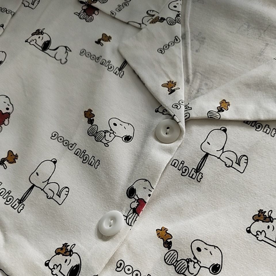 Image of Unisex Cotton Peanuts Pajama Set