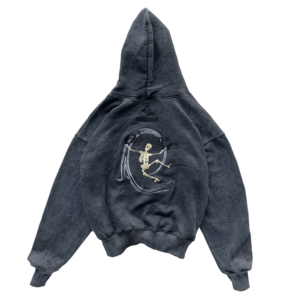Image of lost in the game of life - perfect hoodie stone washed