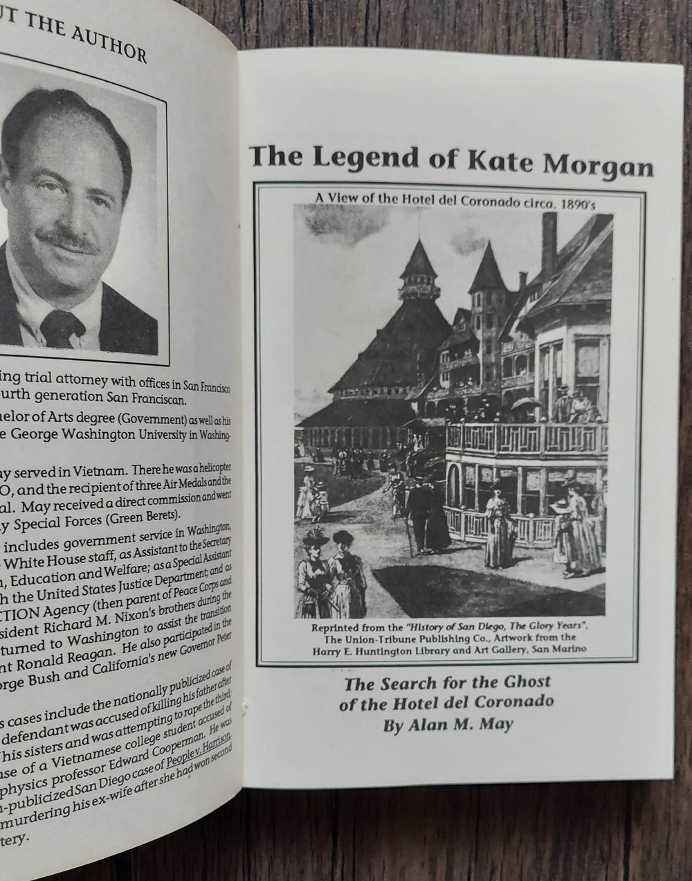 The Legend of Kate Morgan: The Search for the Ghost of the Hotel del Coronado, by Alan M. May