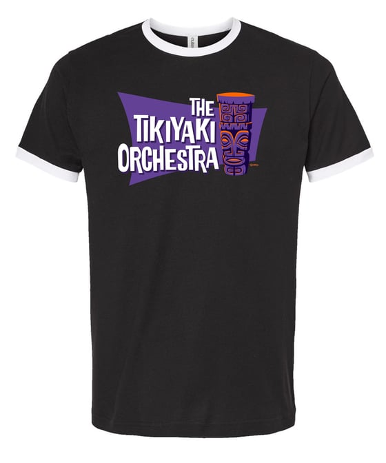 Image of Tikiyaki Orchestra "Tropika" Ringer Tee - custom SHAG logo
