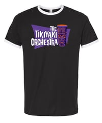 Image 4 of Tikiyaki Orchestra "Tropika" Ringer Tee - custom SHAG logo
