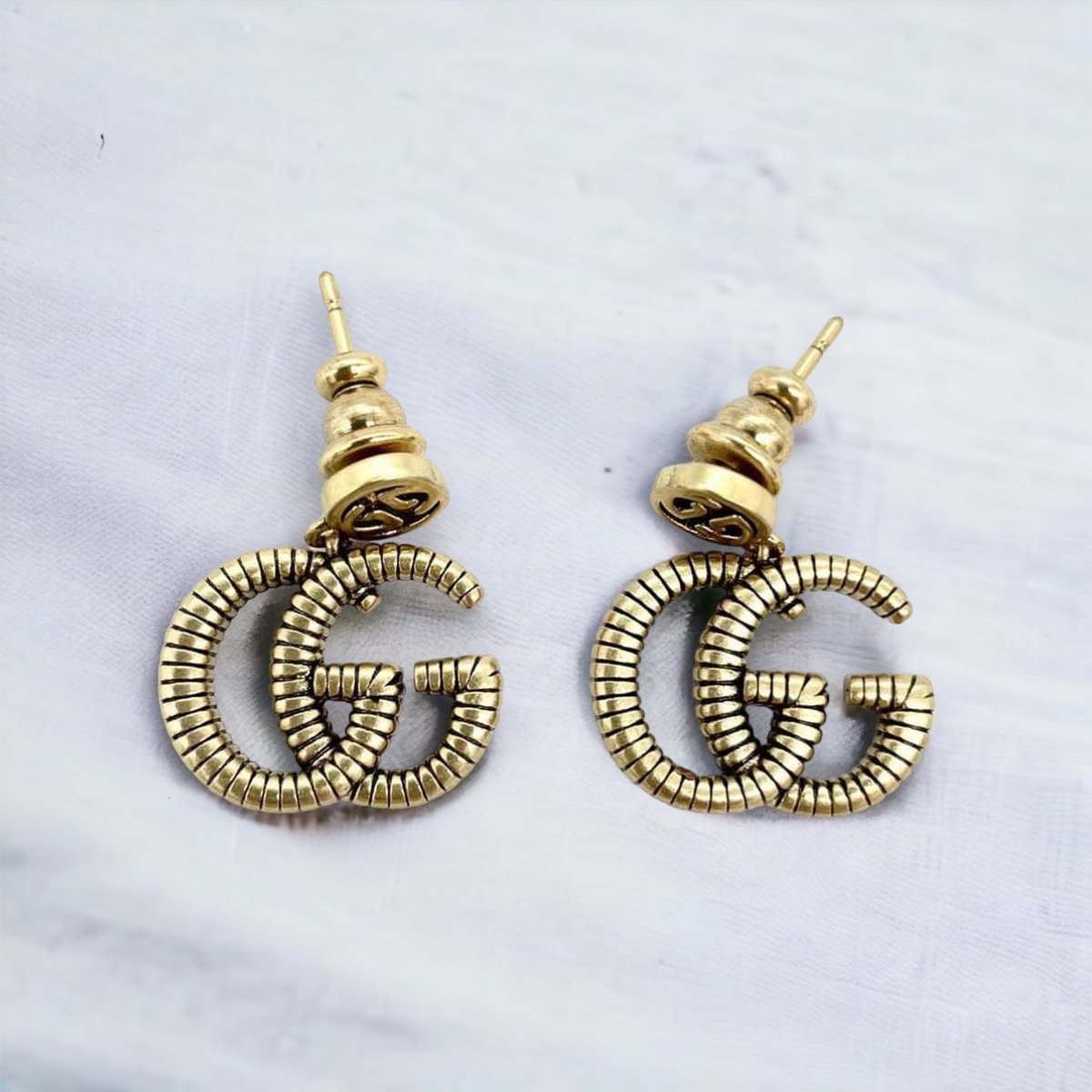 Image of Authentic Preowned GG Drop Dangle Earrings 