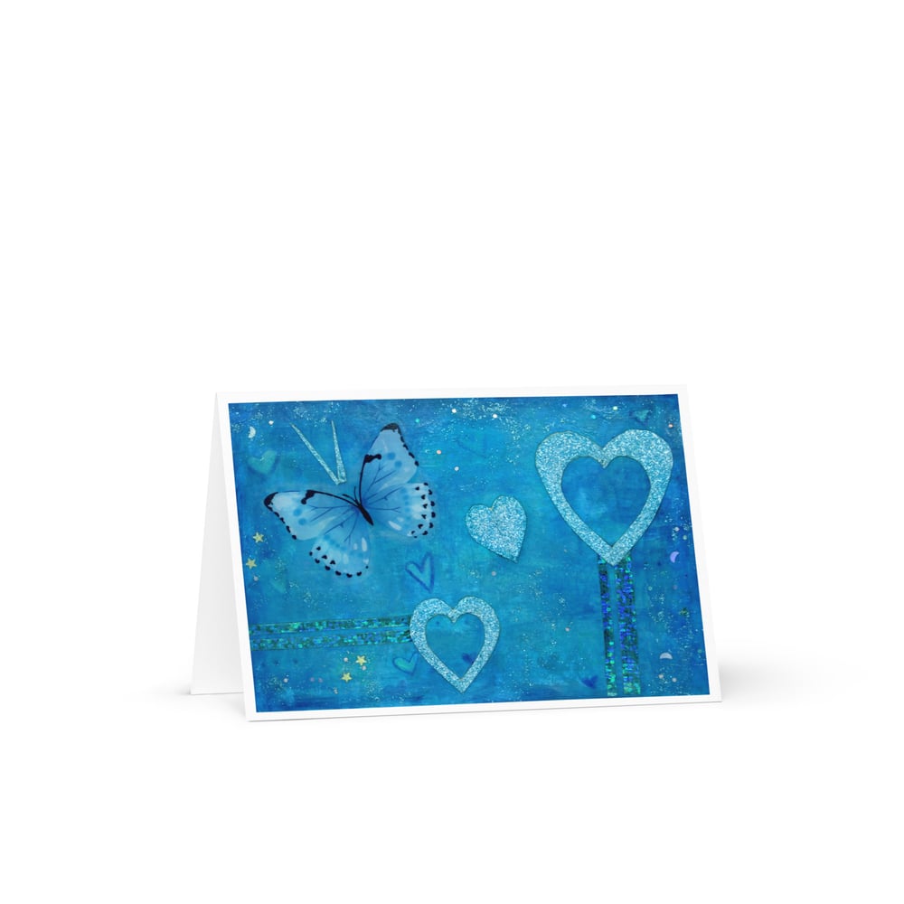 Image of Blue Butterfly Card