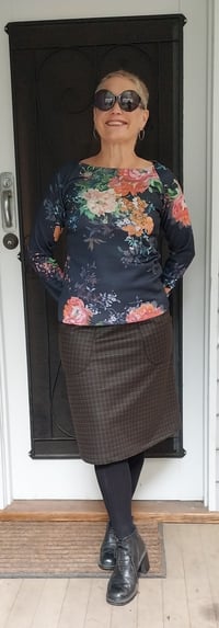 Image 2 of KylieJane raglan sleeve top - large floral print
