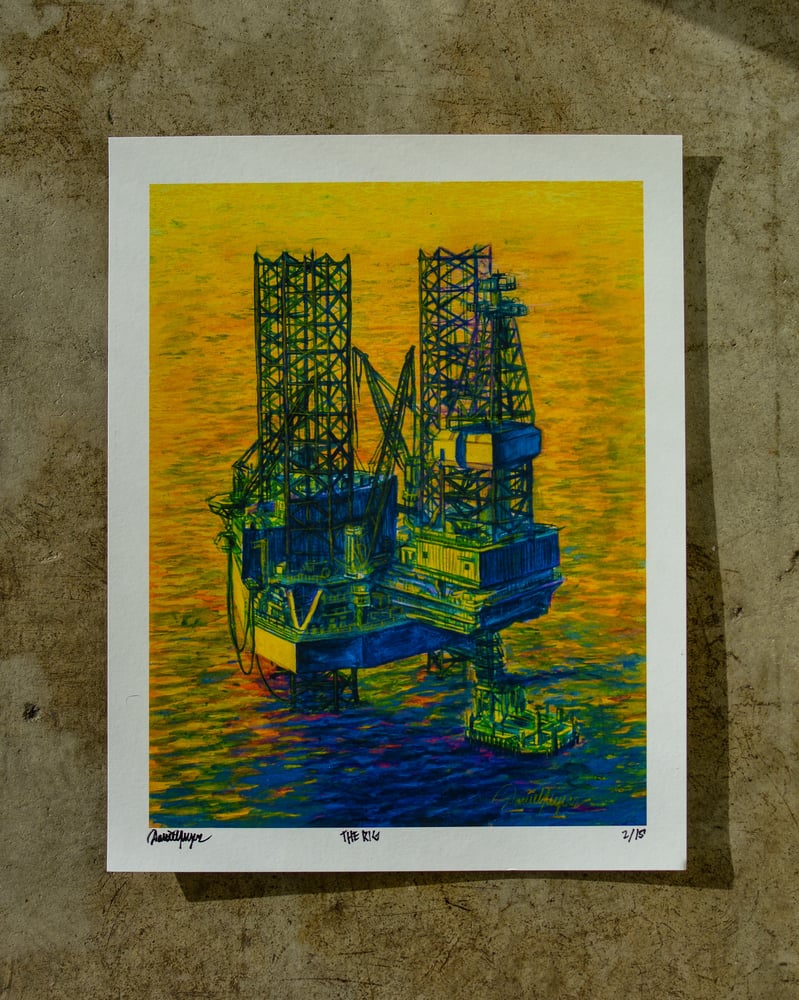 Image of The Rig - 11"x14" print