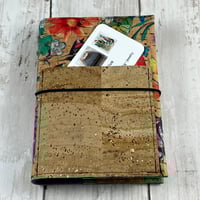 Image 2 of A6 Cork Folio Cover with Front Pocket and Elastic Cord Closure
